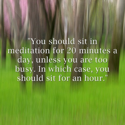 Sit in meditation